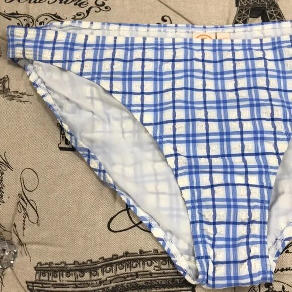 Tory Burch Plaid Hipster Bikini Bottoms - Picture 10 of 10
